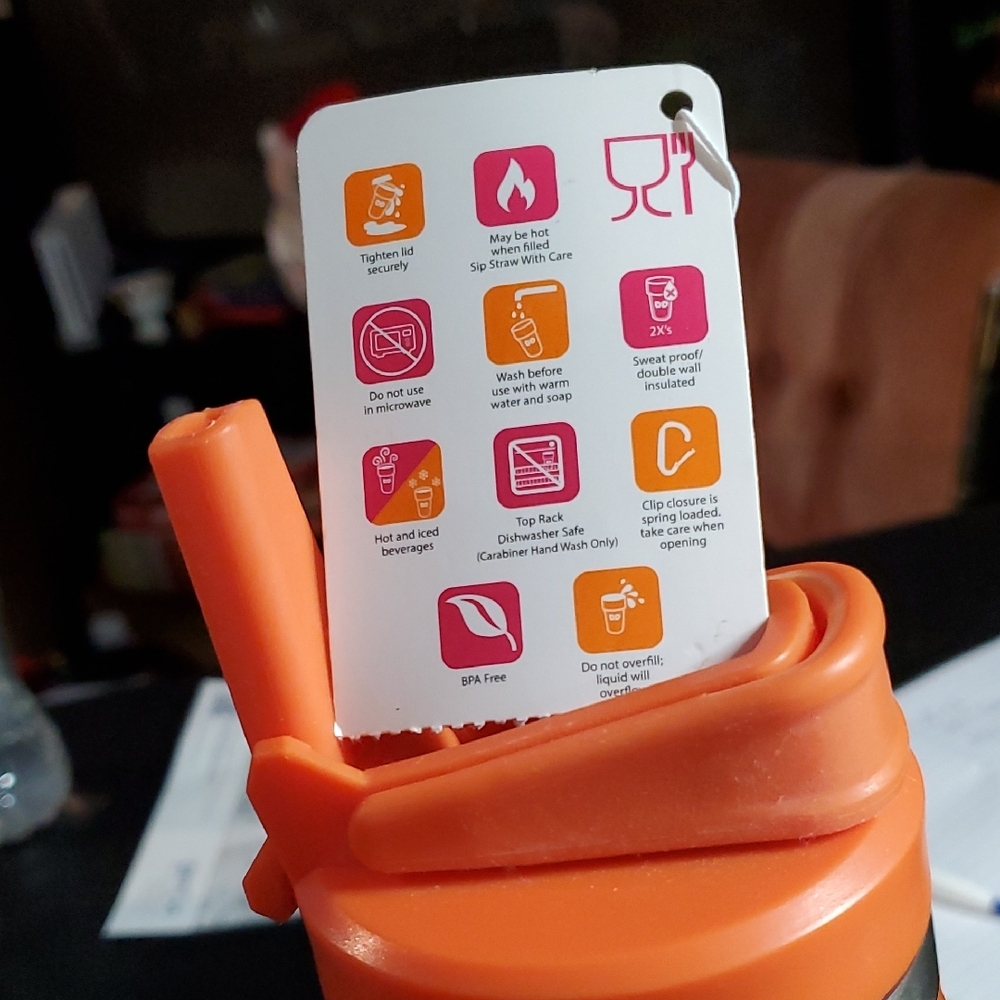 Orange Water Bottle - Picture 5 of 7